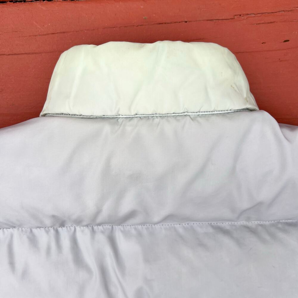 Vintage Penfield Down 80s Puffer Vest USA Made Outdoors Gorpcore Ski L Blue Gray - Picture 9 of 12